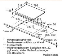 NEFF T48BD00N0 N70 Induktionskochfeld 80 cm Schwarz